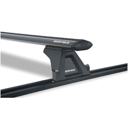 Rhino Rack Vortex RLTF Trackmount Black 2 Bar Roof Rack to suit HYUNDAI iMax  5dr Van 08 to 21