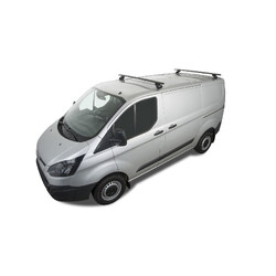 Rhino Rack Vortex RLTP Black 2 Bar Roof Rack to suit FORD Transit Custom Gen1 2dr Van SWB 14 to 