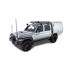 Rhino Rack Pioneer Tray (1400mm x 1280mm) to suit TOYOTA LandCruiser 79 Series 4dr 4WD Double Cab 07 to 