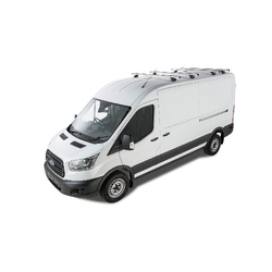 Rhino Rack Heavy Duty RLTP Silver 4 Bar Roof Rack to suit FORD Transit  2dr Van LWB (Mid/High Roof) 14 to 