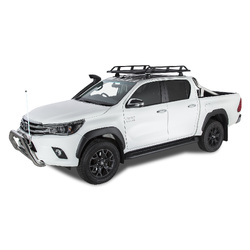 Rhino Rack Pioneer Tradie (1528mm x 1236mm) RLT600 to suit TOYOTA Hilux Gen 8 4dr Ute Double Cab 15 to 