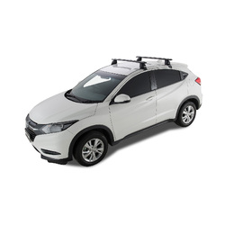 Rhino Rack Vortex 2500 Black 2 Bar Roof Rack to suit HONDA HR-V Gen 2 5dr SUV 15 to 22