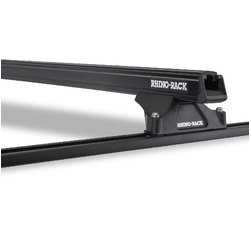 Rhino Rack Heavy Duty RLTP Trackmount Black 2 Bar Roof Rack to suit TOYOTA 4 Runner Gen2 4dr 4WD 89 to 96