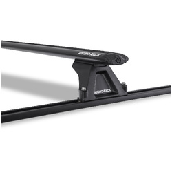 Rhino Rack Vortex RLTF Trackmount Black 2 Bar Roof Rack to suit FORD Falcon AU - BF 5dr Wagon 98 to 11