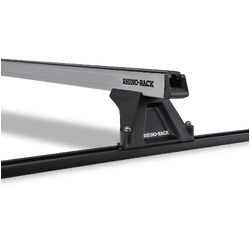 Rhino Rack Heavy Duty RLTF Trackmount Silver 2 Bar Roof Rack to suit HOLDEN Combo SB 2dr Van 96 to 02