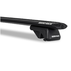 Rhino Rack Vortex SX Black 2 Bar Roof Rack to suit AUDI 80 Avant 4dr Wagon With Roof Rails 92 to 95