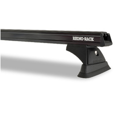 Rhino Rack Heavy Duty RCH Black 3 Bar Roof Rack to suit TOYOTA Prado 120 Series 5dr 4WD 03 to 09