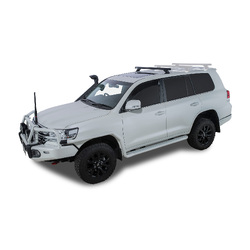 Rhino Rack Heavy Duty RCH Black 1 Bar Roof Rack (Front) to suit TOYOTA LandCruiser 200 Series 5dr 4WD 07 to 21