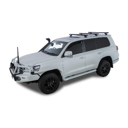 Rhino Rack Heavy Duty RCH Black 3 Bar Roof Rack to suit TOYOTA LandCruiser 200 Series 5dr 4WD 07 to 21