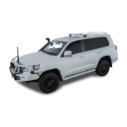 Rhino Rack Heavy Duty RCH Silver 1 Bar Roof Rack (Front) to suit TOYOTA LandCruiser 200 Series 5dr 4WD 07 to 21