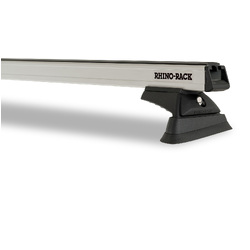 Rhino Rack Heavy Duty RCL Silver 3 Bar Roof Rack to suit HOLDEN Colorado 7  4dr SUV With Flush Rails 12 to 16