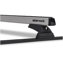 Rhino Rack Heavy Duty RCL Trackmount Black 2 Bar Roof Rack to suit TOYOTA Lexcen  4dr Wagon 89 to 97