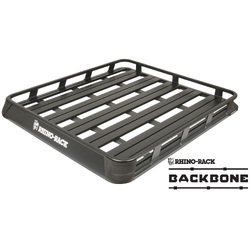 Rhino Rack Pioneer Tray (1400mm x 1280mm) with Backbone to suit TOYOTA LandCruiser 79 Series 4dr 4WD Double Cab 07 to 