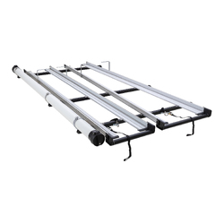 Rhino Rack CSL Double 3.0m Ladder Rack System with Conduit to suit TOYOTA Hiace Gen 5 2dr Van LWB 05 to 19