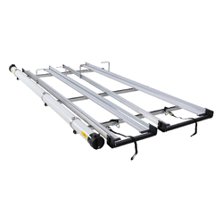 Rhino Rack CSL Double 3.0m Ladder Rack System with Conduit to suit TOYOTA Hiace Gen 5 2dr Van LWB 05 to 19