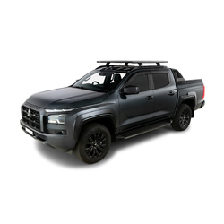 Rhino Rack Pioneer 6 Platform (1500mm x 1240mm) with RX200 legs to suit MITSUBISHI Triton GSR Gen6 4dr Ute Double Cab with Flush Rails 24 to 