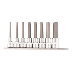 Kincrome Hex Socket Set 8 Piece 1/2 Drive - Metric