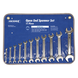 Kincrome Open End Spanner Set 11 Piece - Metric