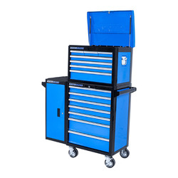 Kincrome Evolution Deep Chest, Trolley & Side Locker Combo 16 Drawer