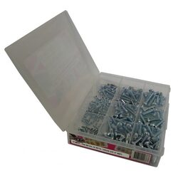 KT Accessories Screw, Pan Metric XR Metal Thread Zip Pack, 255 Pcs