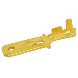 Non-Insulated Male Blade Brass 2.8Mm 100 Pack