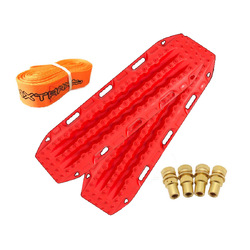 MAXTRAX MKII Red Recovery Tracks With Brass Tyre Deflators