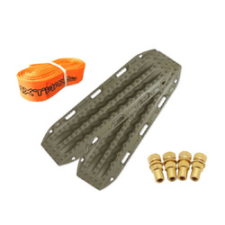 MAXTRAX MKII Olive Recovery Tracks With Brass Tyre Deflators