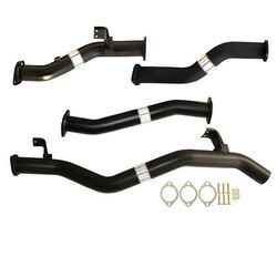 3" #Dpf# Back Carbon Offroad Exhaust Pipe Only For Fits Toyota Landcruiser 79 Series VDJ76 Double Cab Ute 4.5L V8 10/2016> 