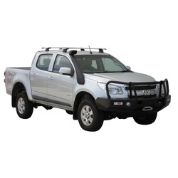 Yakima ThruBar 135cm Silver Pair (S17Y) To Suit Holden Colorado Crew Cab /2012-09/2016