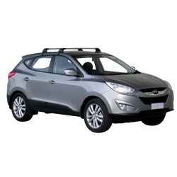 Yakima FlushBar 100cm Silver Pair (S6Y) To Suit Hyundai ix35 5dr SUV /2010-/2015