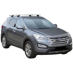 Yakima ThruBar 120cm Silver Pair (S16Y) To Suit Hyundai Santa Fe 5dr SUV 08/2012-/2018