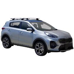 Yakima ThruBar 135cm Silver Pair (S17Y) To Suit Kia Sportage Glass Roof /2016-09/2021