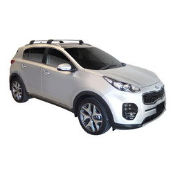 Yakima FlushBar 100 & 105cm Silver Pair (S26Y) To Suit Kia Sportage Steel Roof /2016-07/2018