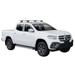 Yakima ThruBar 135cm Silver Pair (S17Y) To Suit Mercedes-Benz X-Class 4dr Ute /2018-/2020