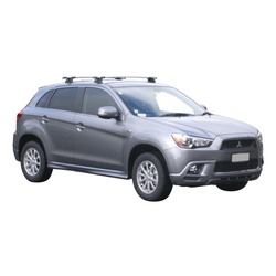 Yakima ThruBar 120cm Silver Pair (S16Y) To Suit Mitsubishi ASX 5dr SUV 08/2010-10/2019