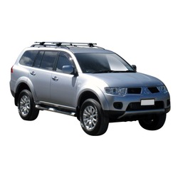 Yakima ThruBar 120cm Silver Pair (S16Y) To Suit Mitsubishi Challenger 5dr SUV 10/2009-/On