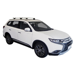 Yakima ThruBar 135cm Silver Pair (S17Y) To Suit Mitsubishi Outlander 5dr SUV /2015-/2017