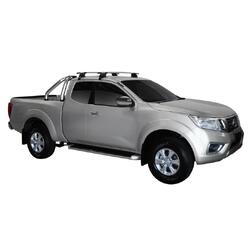 Yakima ThruBar 135cm Silver Pair (S17Y) To Suit Nissan Navara NP300 (D23) King Cab /2015-/On