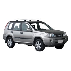 Yakima ThruBar 120cm Silver Pair (S16Y) To Suit Nissan X-Trail 5dr SUV 10/2001-09/2007