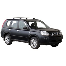 Yakima ThruBar 120cm Silver Pair (S16Y) To Suit Nissan X-Trail 5dr SUV 10/2007-/2010