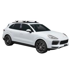 Yakima ThruBar 135cm Silver Pair (S17Y) To Suit Porsche Cayenne 5dr SUV /2019-/On