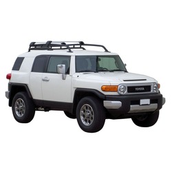 Yakima FlushBar 100cm Silver Pair (S6Y) To Suit Toyota FJ Cruiser 5dr SUV /2011-/2017