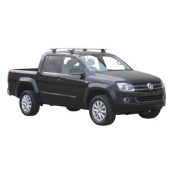 Yakima ThruBar 135cm Silver Pair (S17Y) To Suit Volkswagen Amarok Double Cab /2010-04/2023