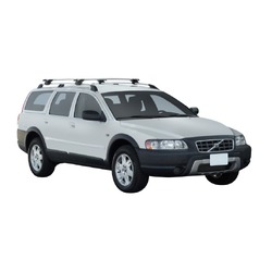 Yakima ThruBar 120cm Silver Pair (S16Y) To Suit Volvo XC70 5dr Wagon /2003-/2007