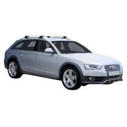 Yakima FlushBar 100 & 105cm Silver Pair (S26Y) To Suit Audi A4/S4/RS4 Allroad /2009-/2015