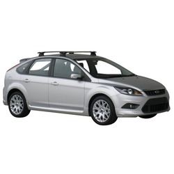 Yakima ThruBar 120cm Silver Pair (S16Y) To Suit Ford Focus 5dr Hatch 07/2008-06/2011