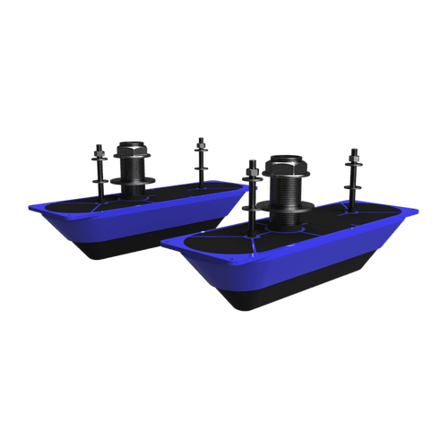 Lowrance StructureScan 3D Dual Stainless Steel Thru-Hull Transducers