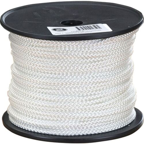 SupaRope 8 PlaIt Polyester 4mm x 400m White made in Australian