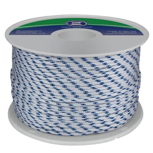 Polyester Yachting Braid 10mm x 200m Blue Fleck made in Australian