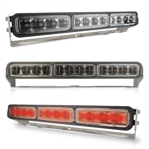 Model 529 - 12/24V Led Safety Light - Red Stripe